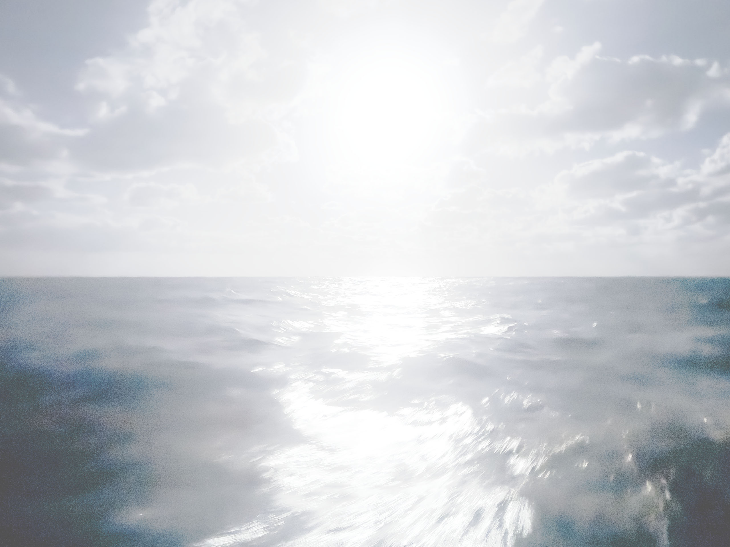 Ocean horizon at dawn